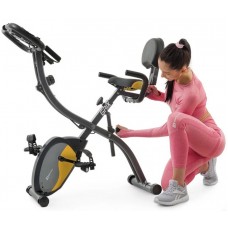 Велотренажер Hop-Sport HS-3010X Grix X-Bike сіро-жовтий