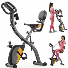 Велотренажер Hop-Sport HS-3010X Grix X-Bike сіро-жовтий