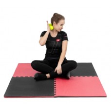 Мат-пазл Hop-Sport EVA 2см HS-A020PM - 4 частей красно-черный