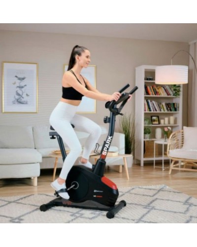 Велотренажер Hop-Sport HS-2080 Spark чорно-червоний