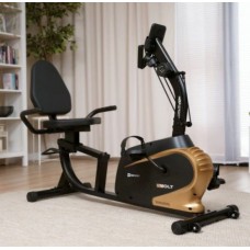 Горизонтальный велотренажер Hop-Sport HS-045L Volt золотистый