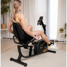 Горизонтальный велотренажер Hop-Sport HS-045L Volt золотистый