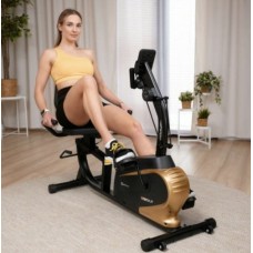 Горизонтальный велотренажер Hop-Sport HS-045L Volt золотистый