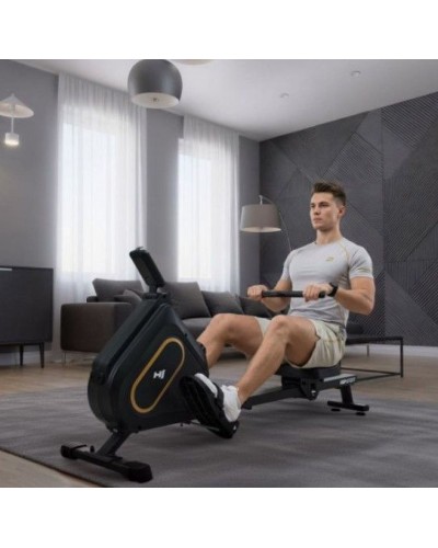 Гребний тренажер Hop-Sport HS-085R Bazel Золотистий, Чорний