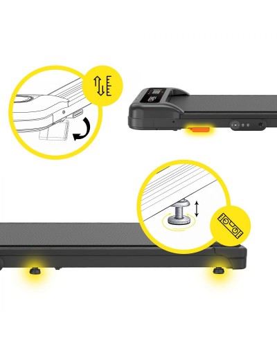 Беговая дорожка для ходьбы Cornix Lexi Walking Pad с функцией вибрации Black