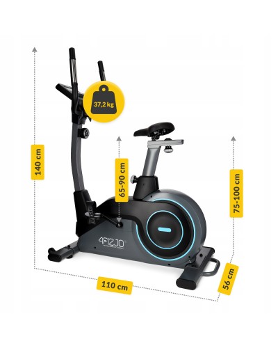 Велотренажер для дома 4FIZJO Pro+ Black/Blue (P-5905973401630)