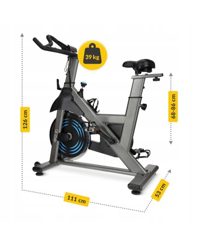Спинбайк для дома 4FIZJO Racing Black/Blue (P-5905973401654)