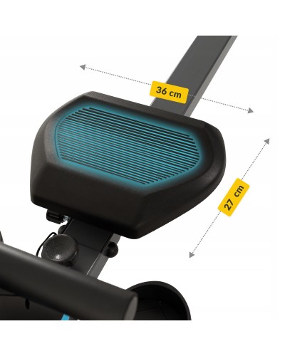 Гребной тренажер магнитный 4FIZJO Evo+ Black/Blue (P-5905973401715)