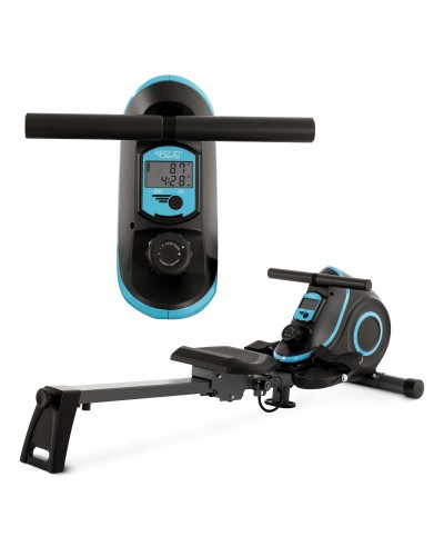 Гребной тренажер магнитный 4FIZJO Evo+ Black/Blue (P-5905973401715)