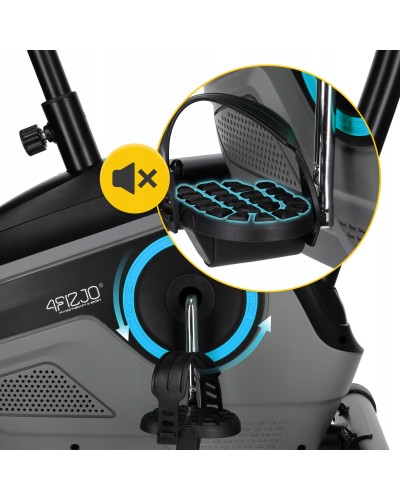 Велотренажер магнитный 4FIZJO Active+ Black/Blue (P-5905973401609)