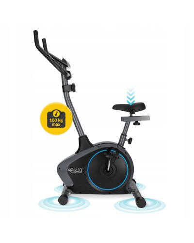 Велотренажер магнитный 4FIZJO Evo+ Black/Blue (P-5905973401623)