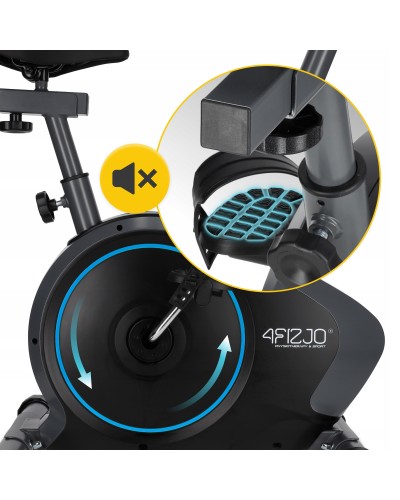 Велотренажер магнитный 4FIZJO Evo+ Black/Blue (P-5905973401623)